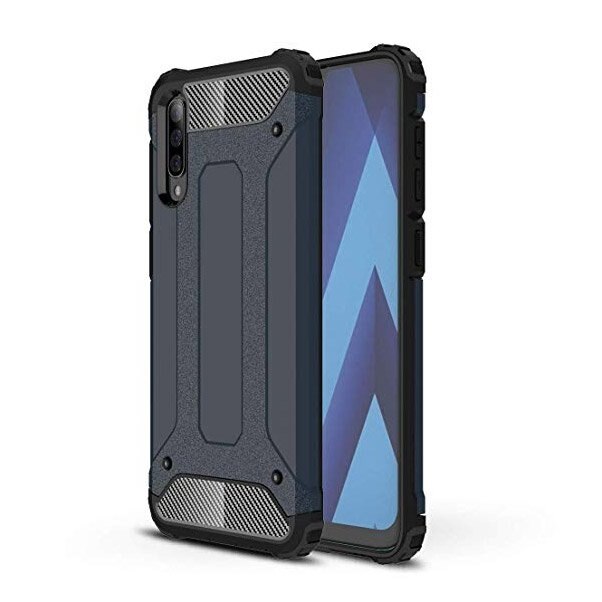 Husa Samsung Galaxy A70, Hybrid Armor Rugged, Albastru