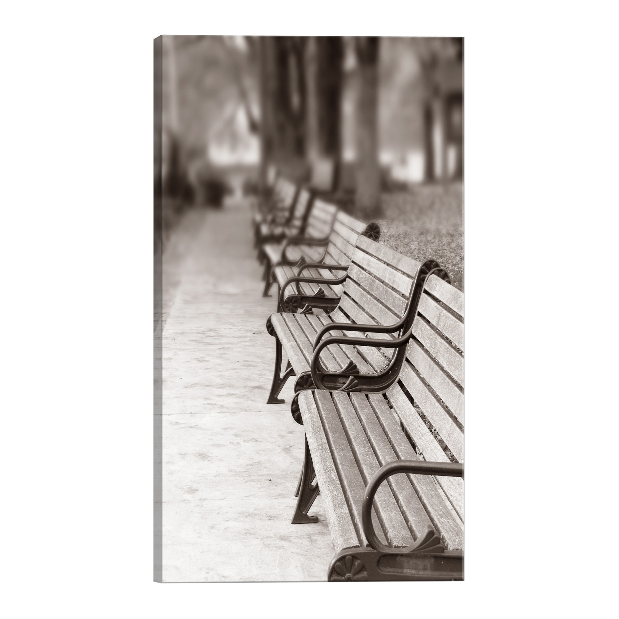 Tablou canvas - Banci de parc - 40 x 60 cm