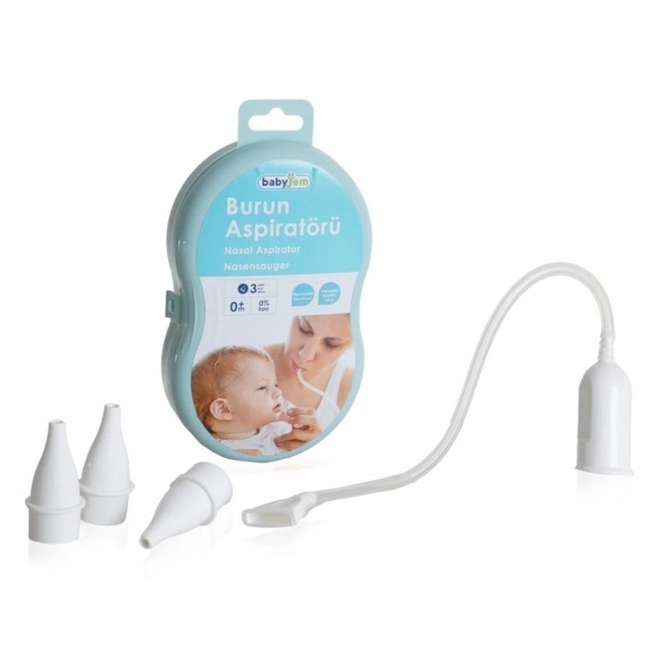 Aspirator nazal manual cu filtru Baby Clean