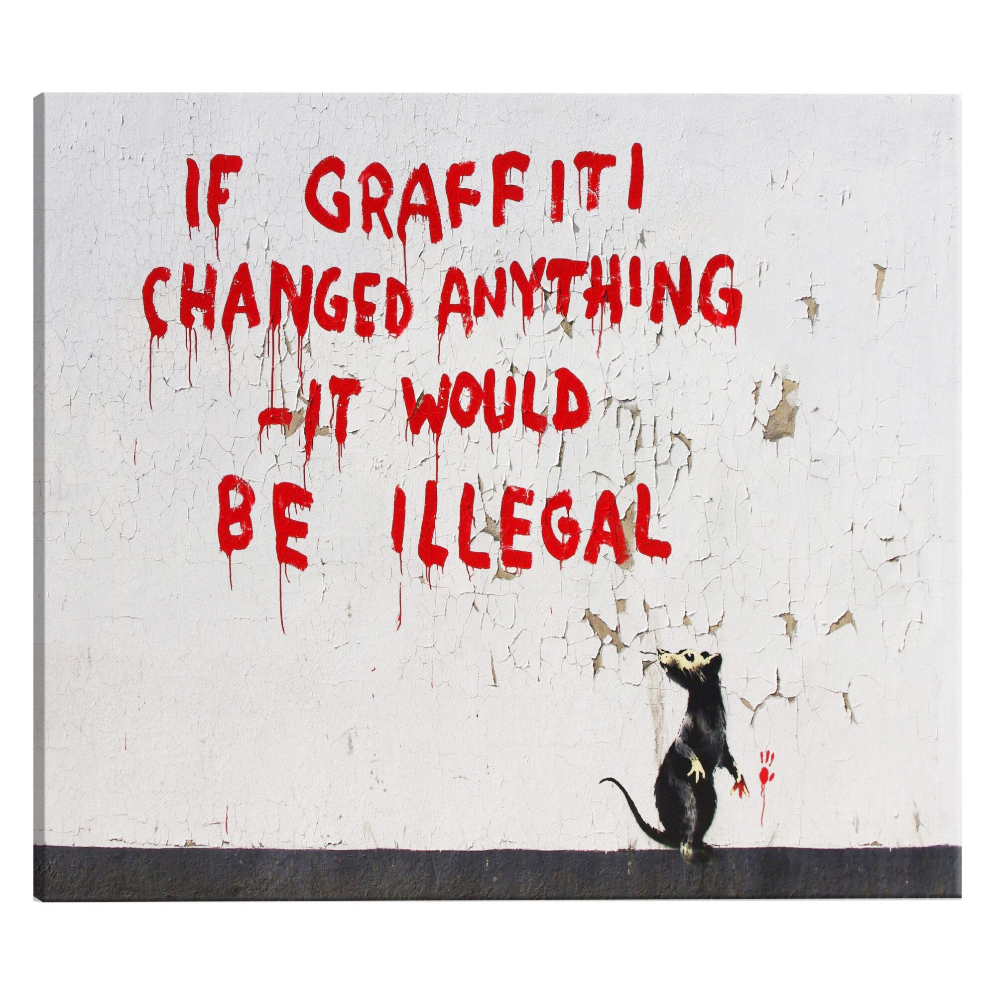 Tablou canvas - Citati Graffiti - 120 x 80 cm
