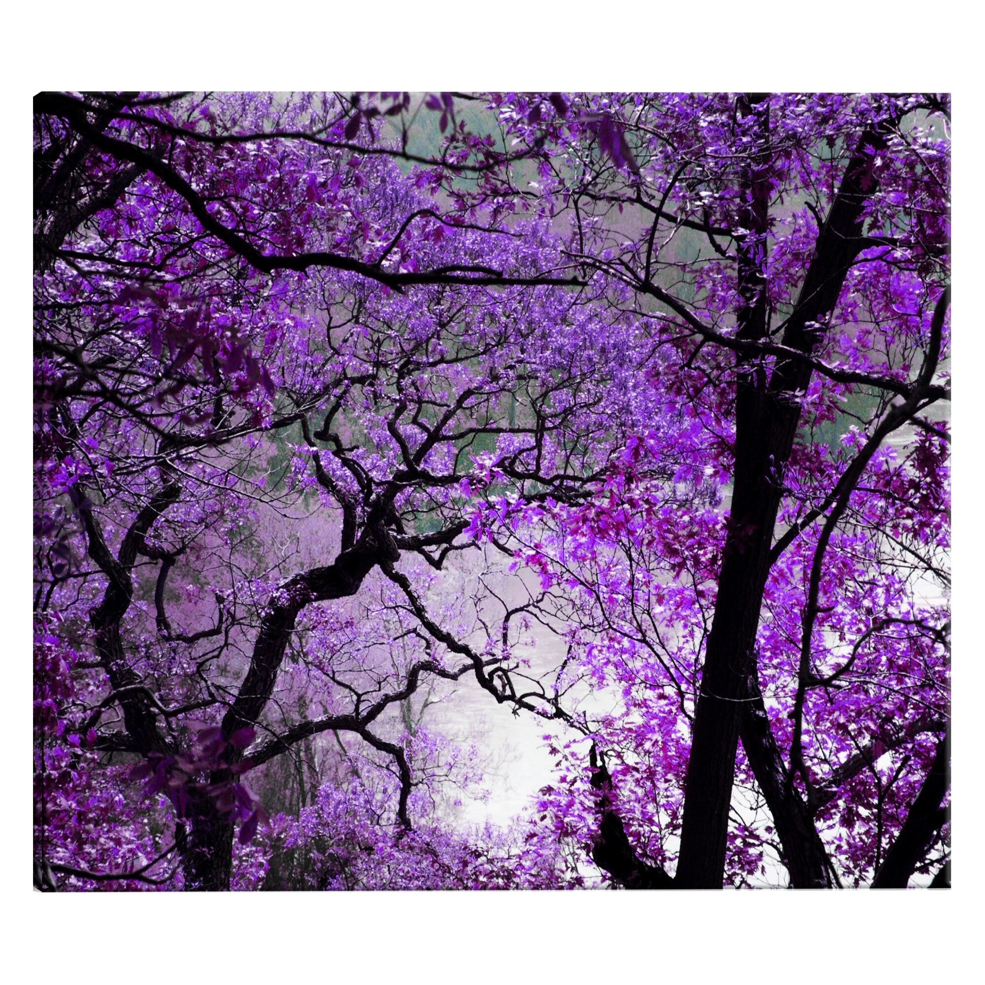 Tablou canvas - Dupa-amiaza violet - 120 x 80 cm