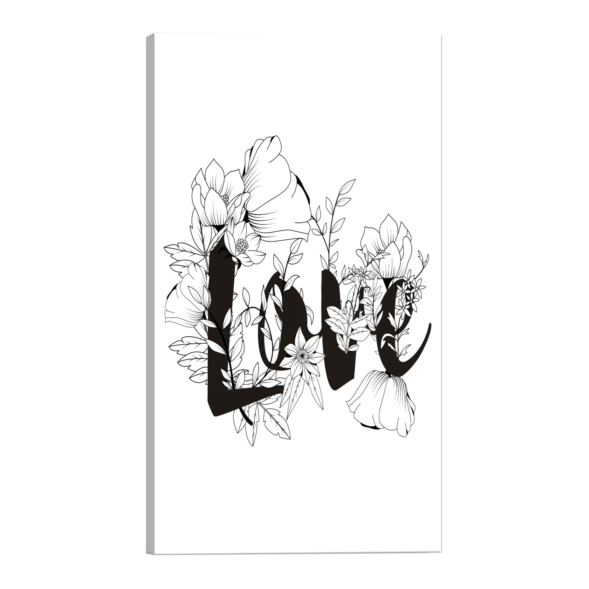 Tablou canvas - Dragoste cu flori - 80 x 120 cm