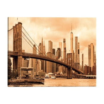 Tablou canvas - Drumul spre Manhattan - 150x50 cm Tablou canvas - Drumul spre Manhattan - 150x50 cm