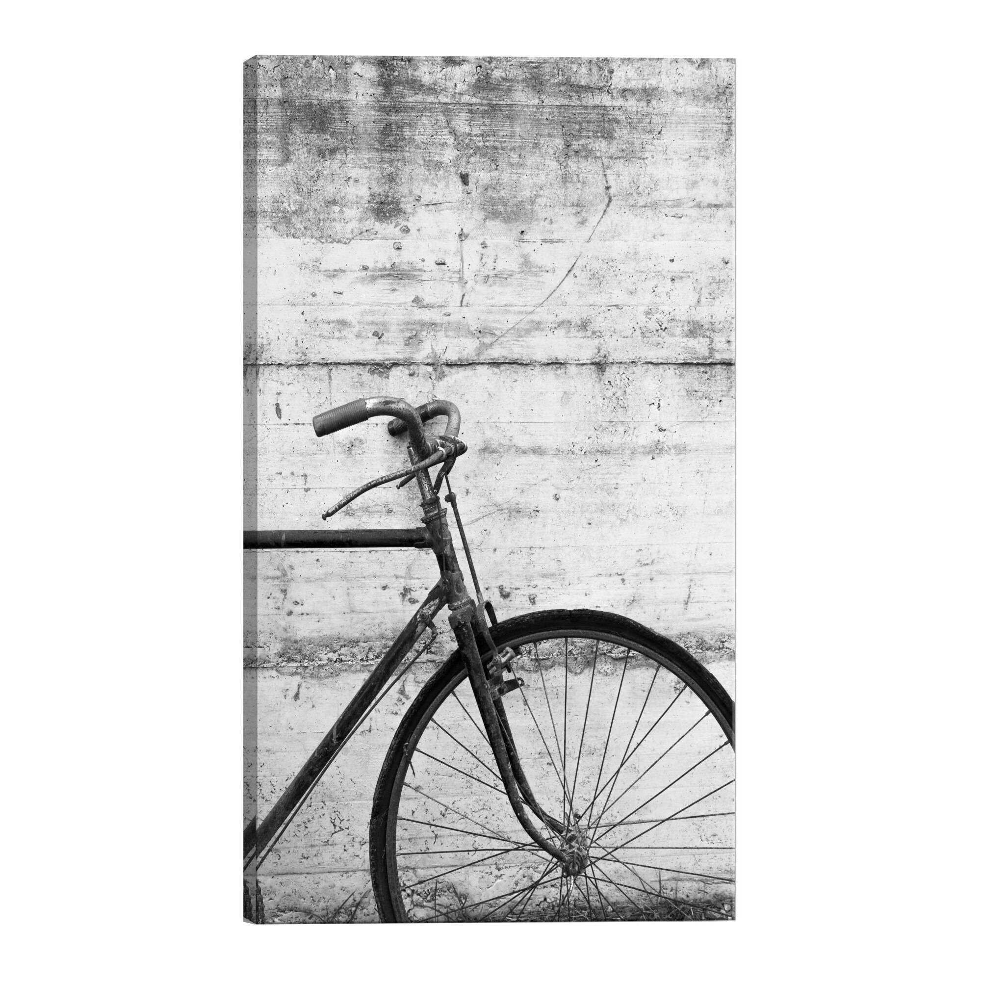 Tablou canvas - Bicicleta si beton - 80 x 120 cm