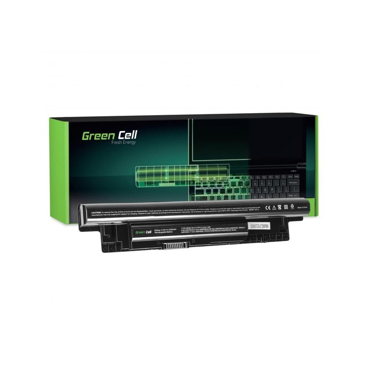 Батерия за лаптоп GREEN CELL, Dell Inspiron 15 3521 3537 15R 5521 5535 5537 17 3721 5749 17R 5721 5735 5737, 14.8V, 2200mAh