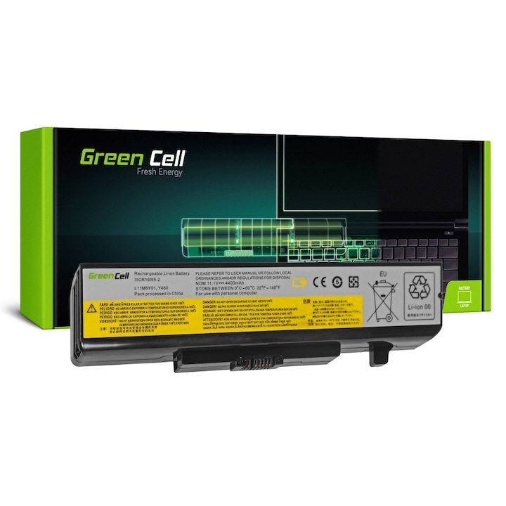 Батерия за лаптоп GREEN CELL, Lenovo Y480 V480 Y580 G500 G505 G510 G580 G585 G700 IdeaPad Z580 P580, 11.1V, 4400mAh