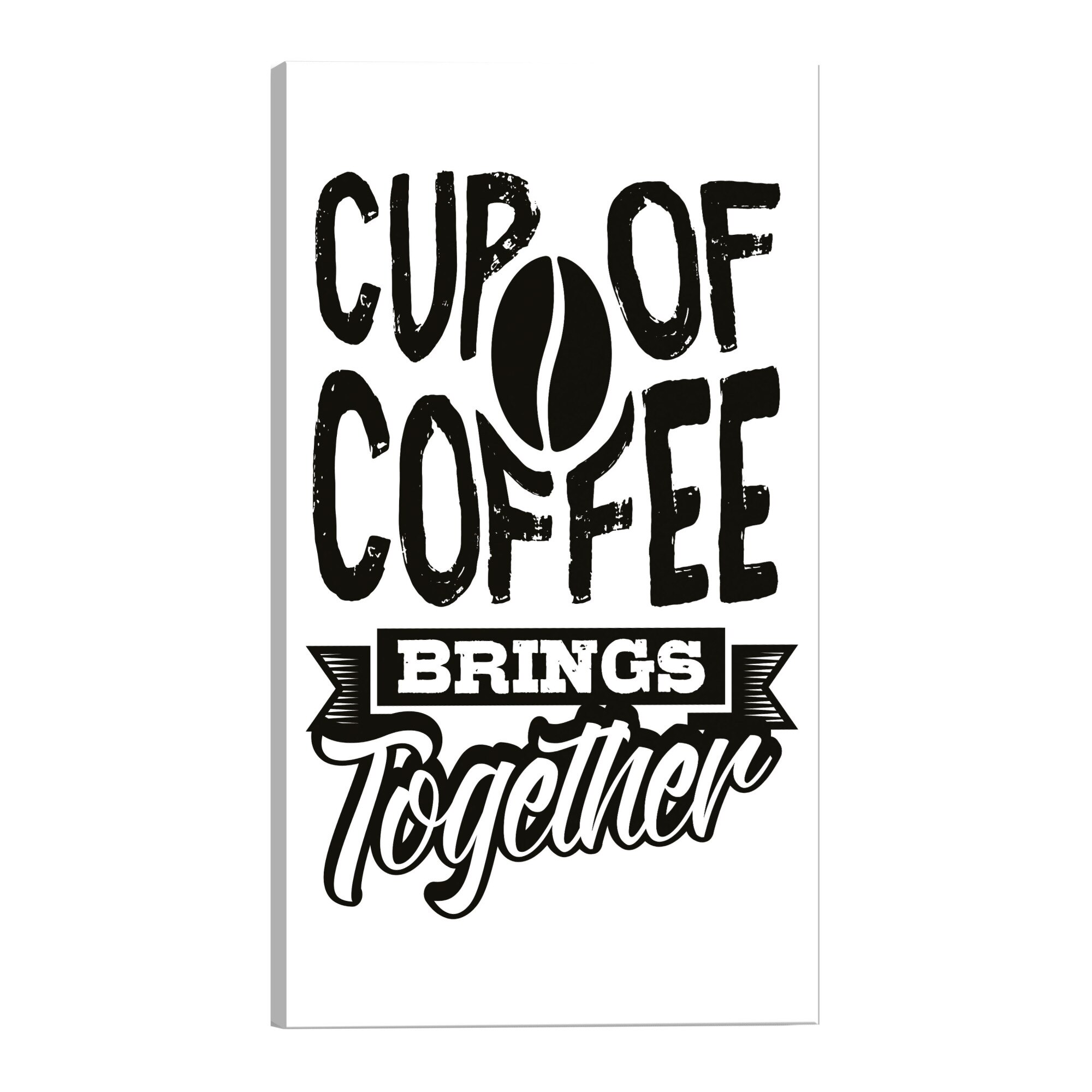 Tablou canvas - Ceasca de cafea aduce impreuna - 80 x 120 cm