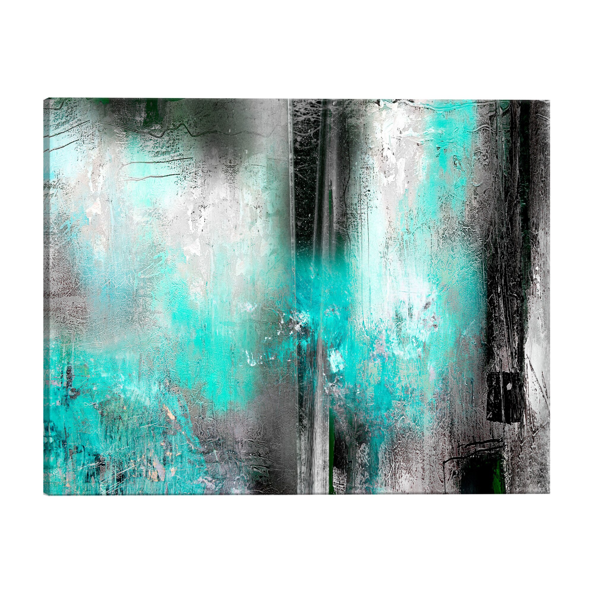 Tablou canvas - Ceata turcoaz - 150 x 50 cm