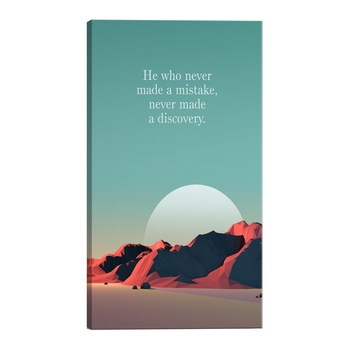 Tablou canvas - Cel care nu a facut niciodata o greseala, nu a facut niciodata o descoperire - 80 x 120 cm Tablou canvas - Cel care nu a facut niciodata o greseala, nu a facut niciodata o descoperire - 80 x 120 cm
