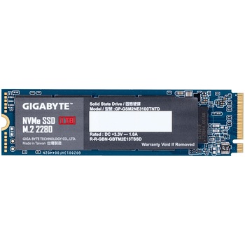 Solid-State Drive (SSD) GIGABYTE 1TB, M.2, 2280 Solid-State Drive (SSD) GIGABYTE 1TB, M.2, 2280