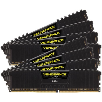 Memorie Corsair Vengeance LPX Black 128GB, DDR4, 2933MHz, CL16, Quad Channel Kit Memorie Corsair Vengeance LPX Black 128GB, DDR4, 2933MHz, CL16, Quad Channel Kit