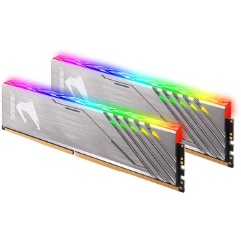 Memorie GIGABYTE AORUS RGB 16GB, DDR4, 3200MHz, CL16, Dual Channel Kit Memorie GIGABYTE AORUS RGB 16GB, DDR4, 3200MHz, CL16, Dual Channel Kit