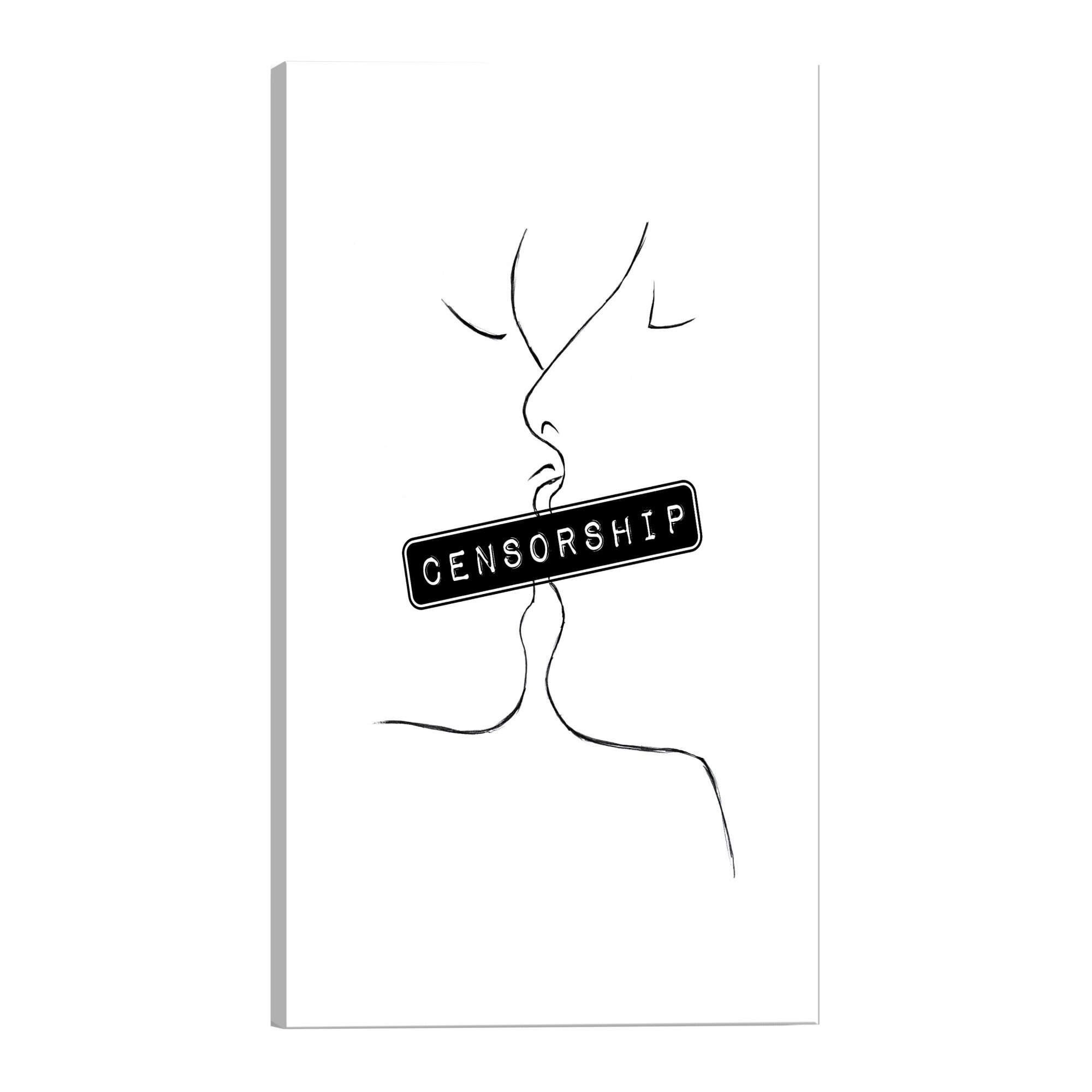 Tablou canvas - Cenzura - 80 x 120 cm