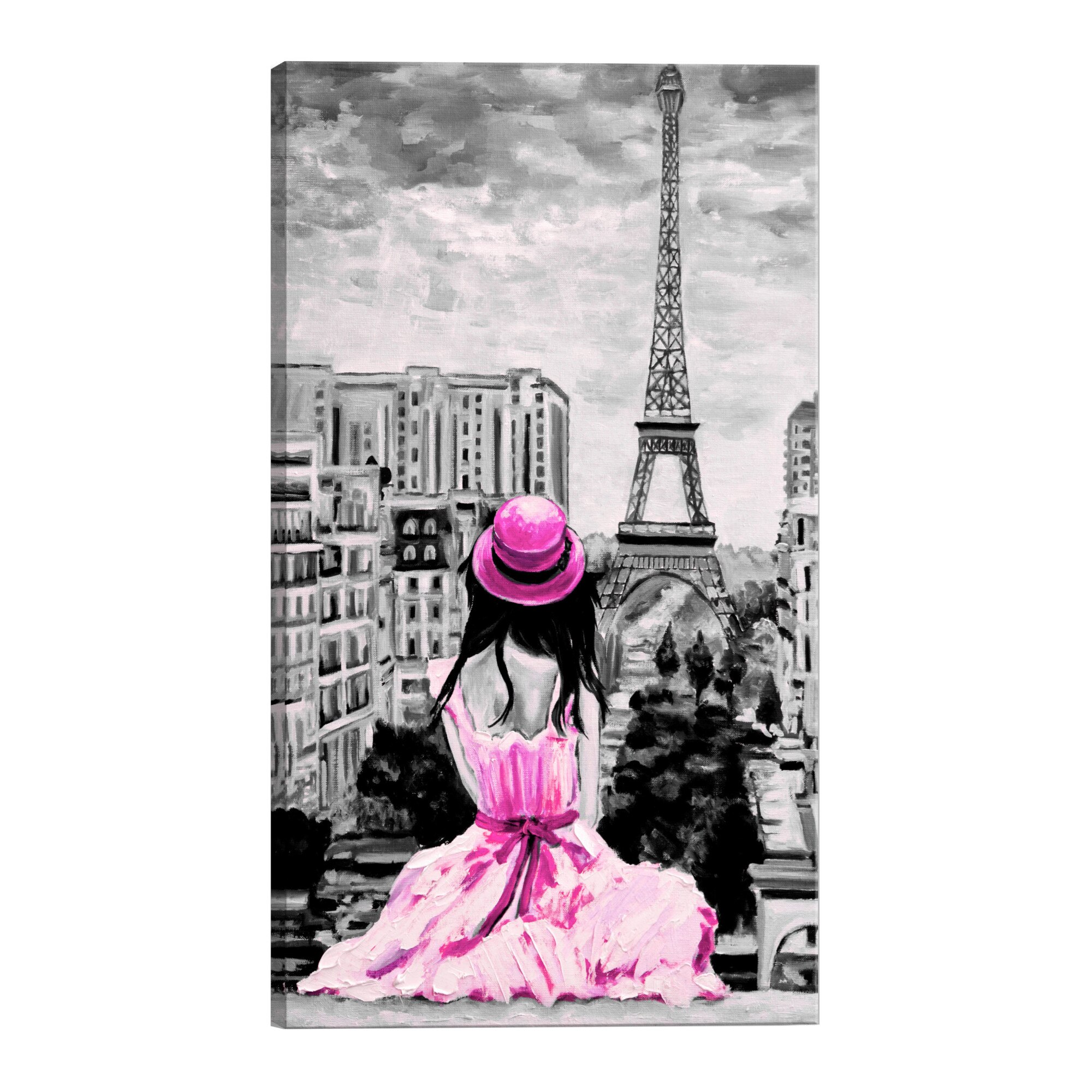 Tablou canvas - Culoare roz roz - 40 x 60 cm