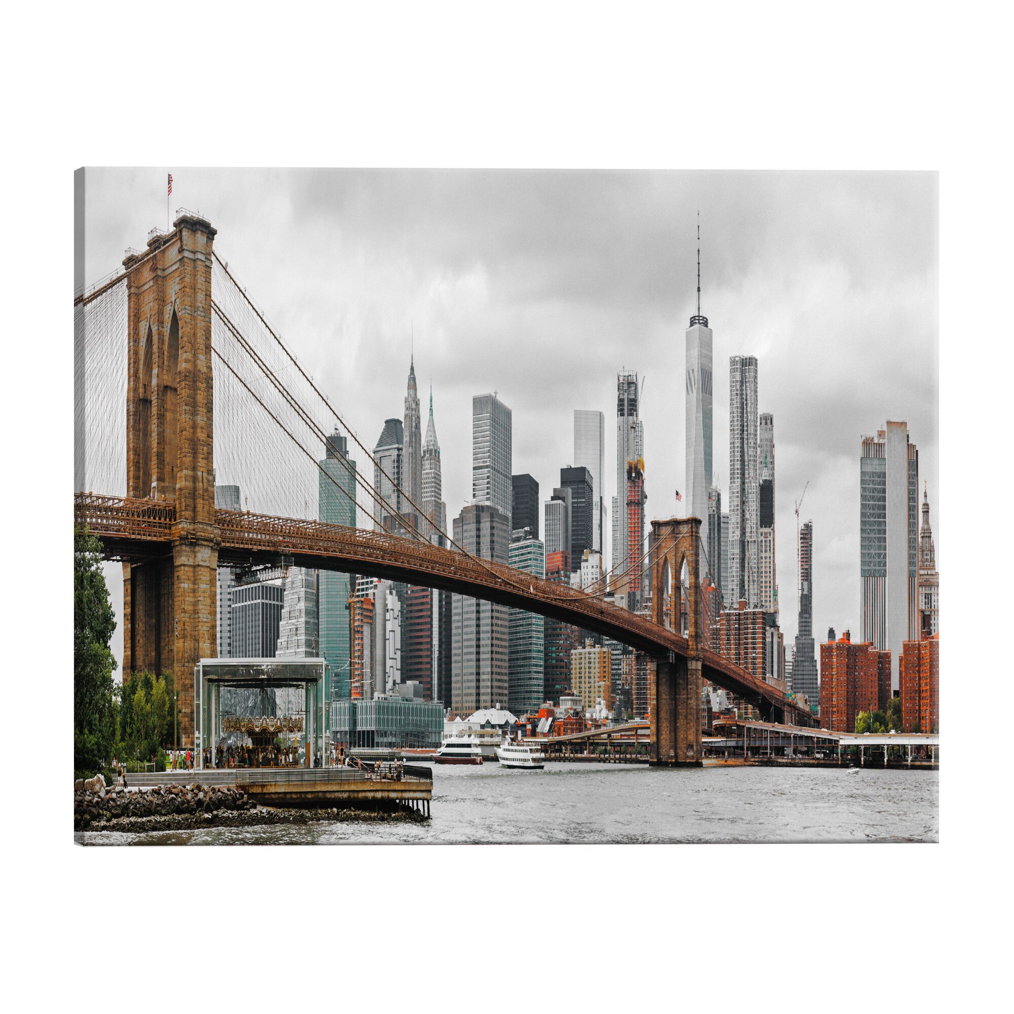 Tablou canvas - Drumul spre Manhattan 1 - 120 x 40 cm