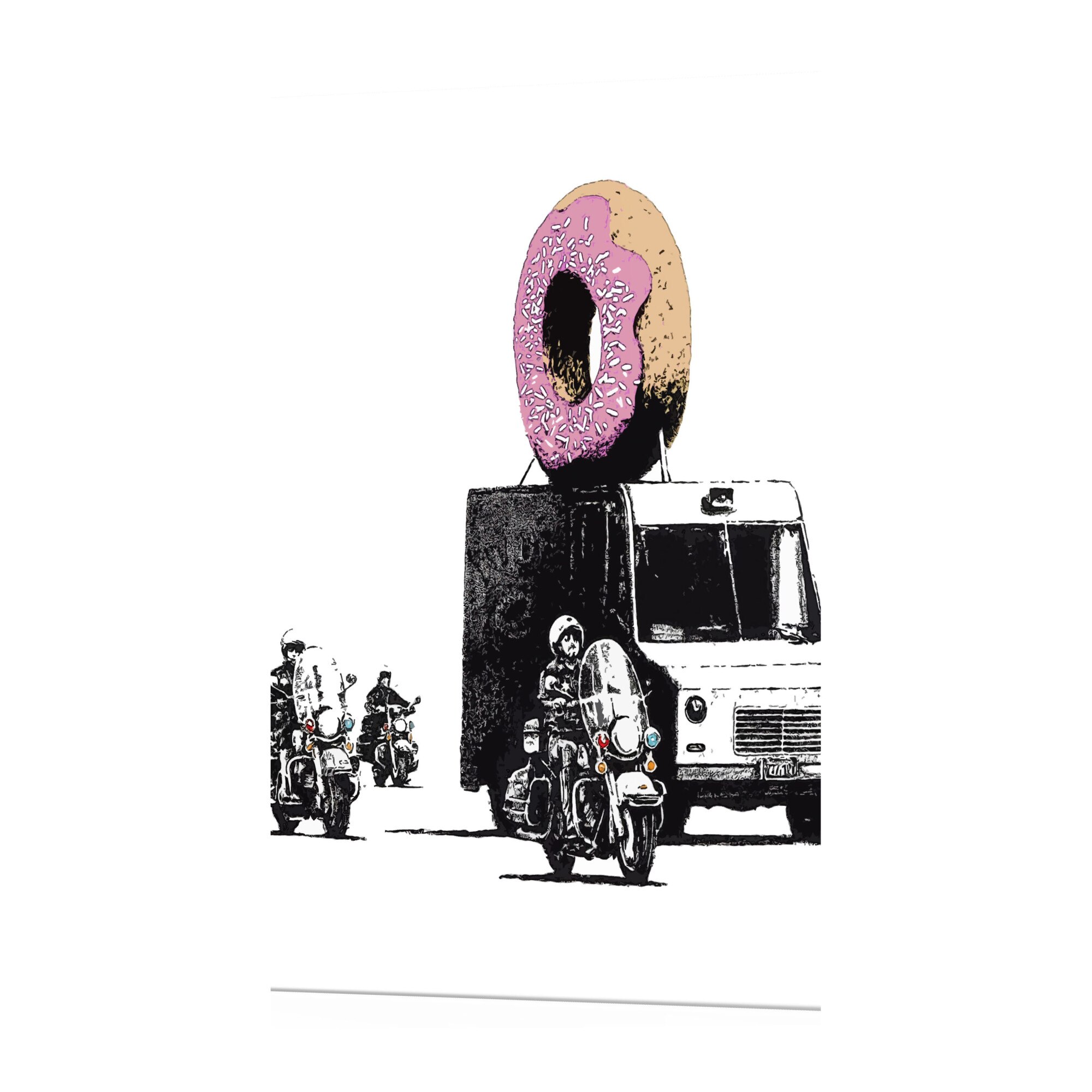 Tablou canvas - Donut Police - 120 x 80 cm