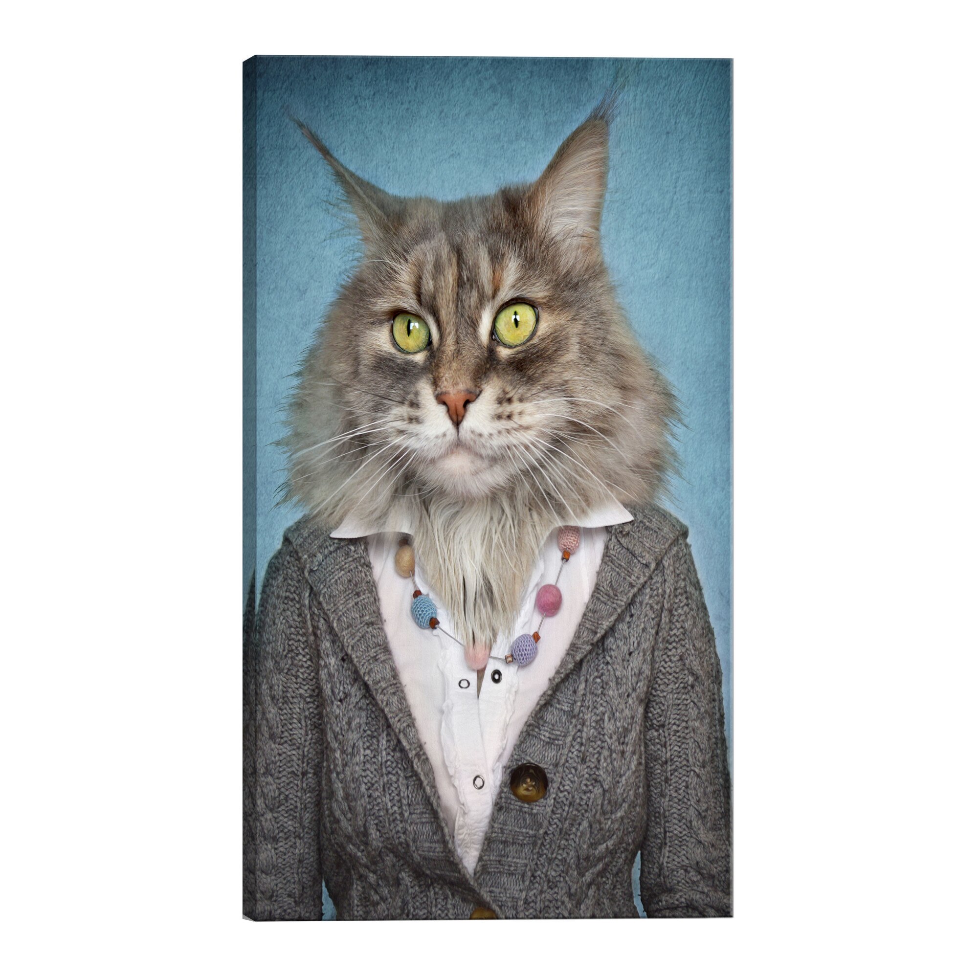 Tablou canvas - Doamna Cat - 40 x 60 cm