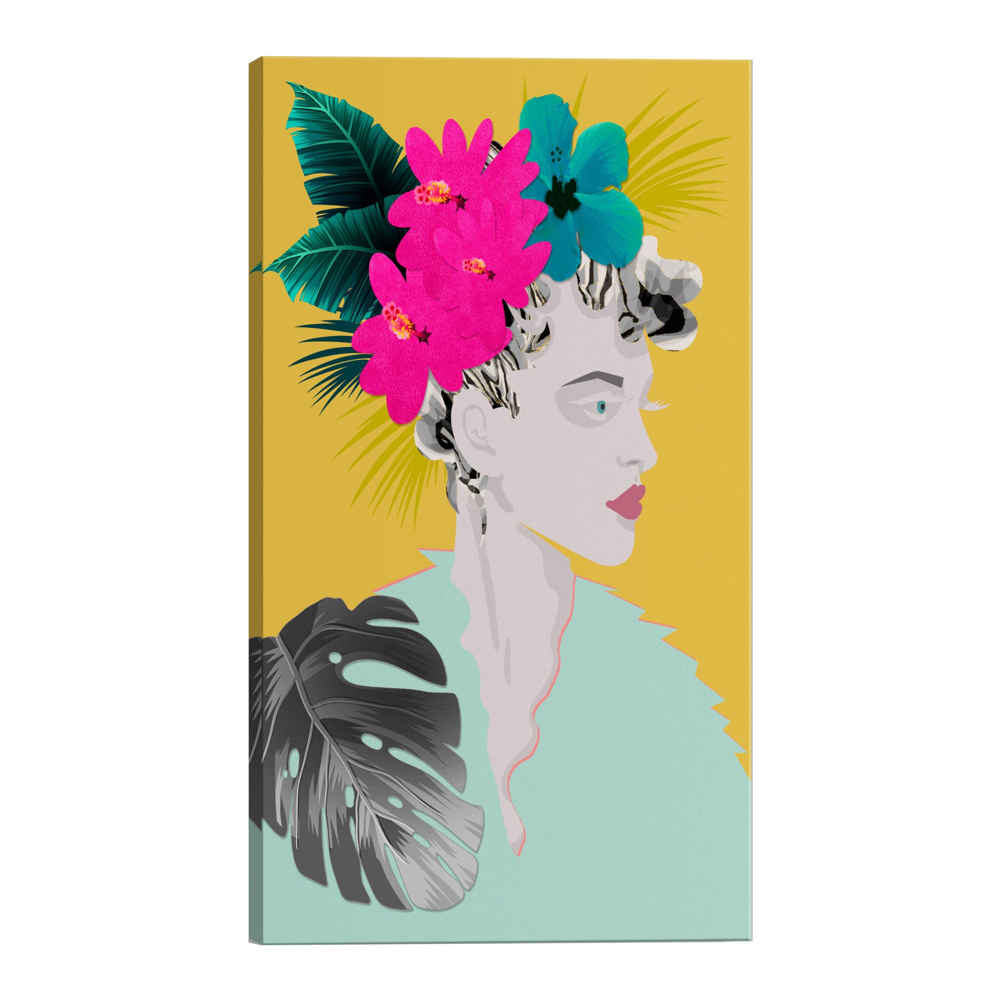 Tablou canvas - Flori in par - 80 x 120 cm