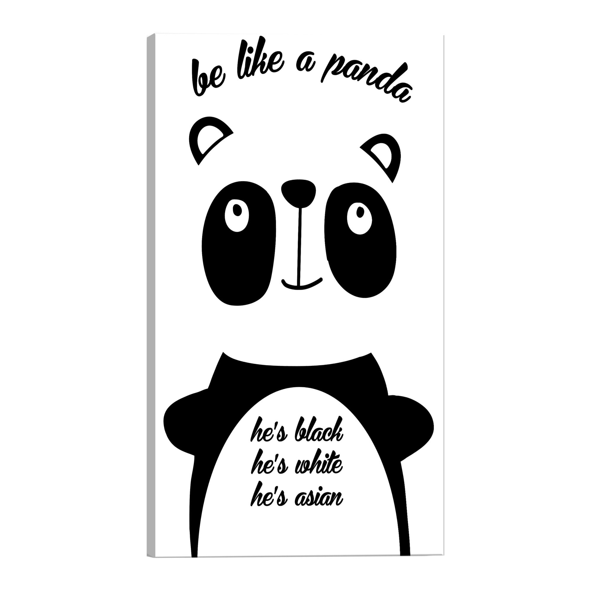 Tablou canvas - Fii ca un panda - 40 x 60 cm