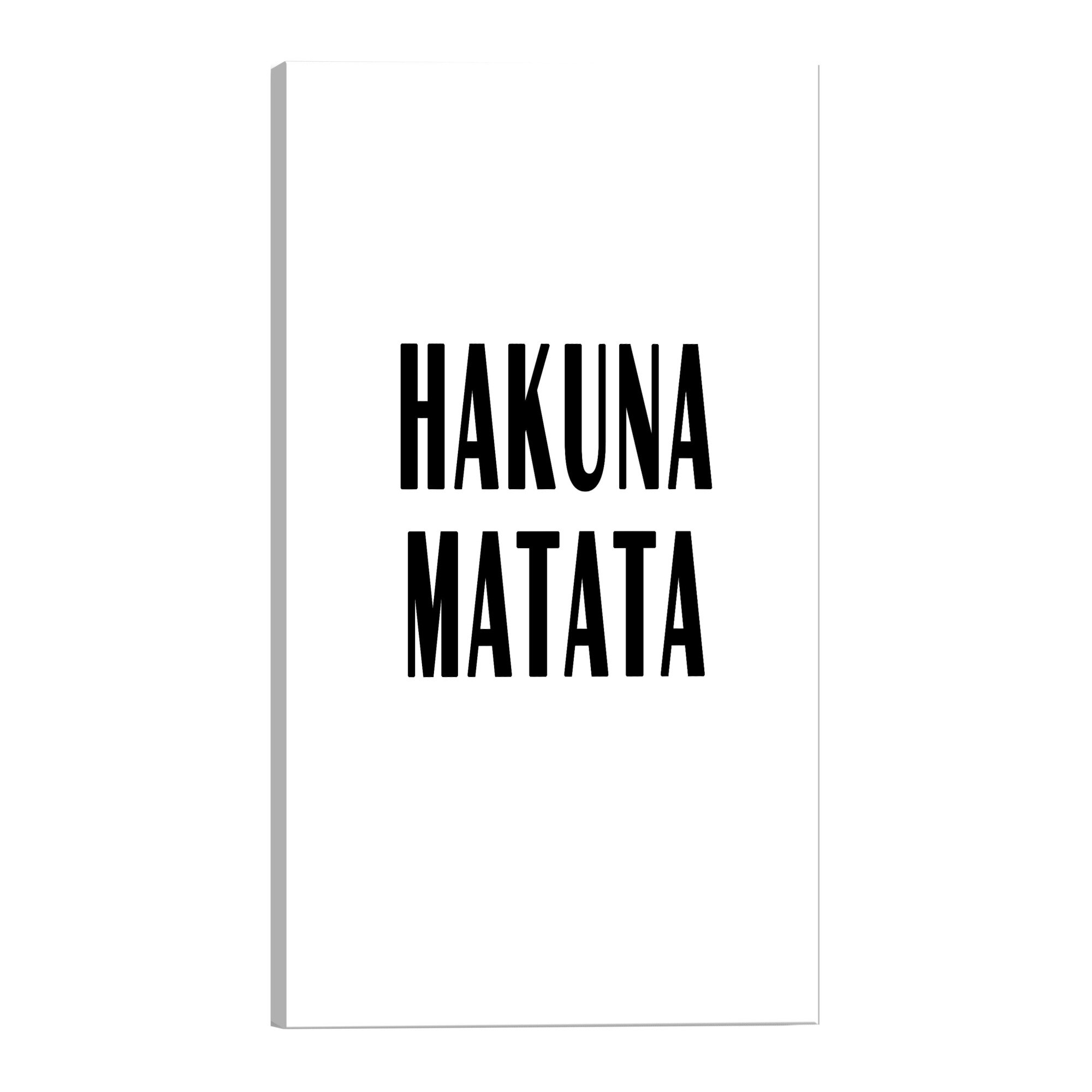 Tablou canvas - Hakuna Matata - 80 x 120 cm