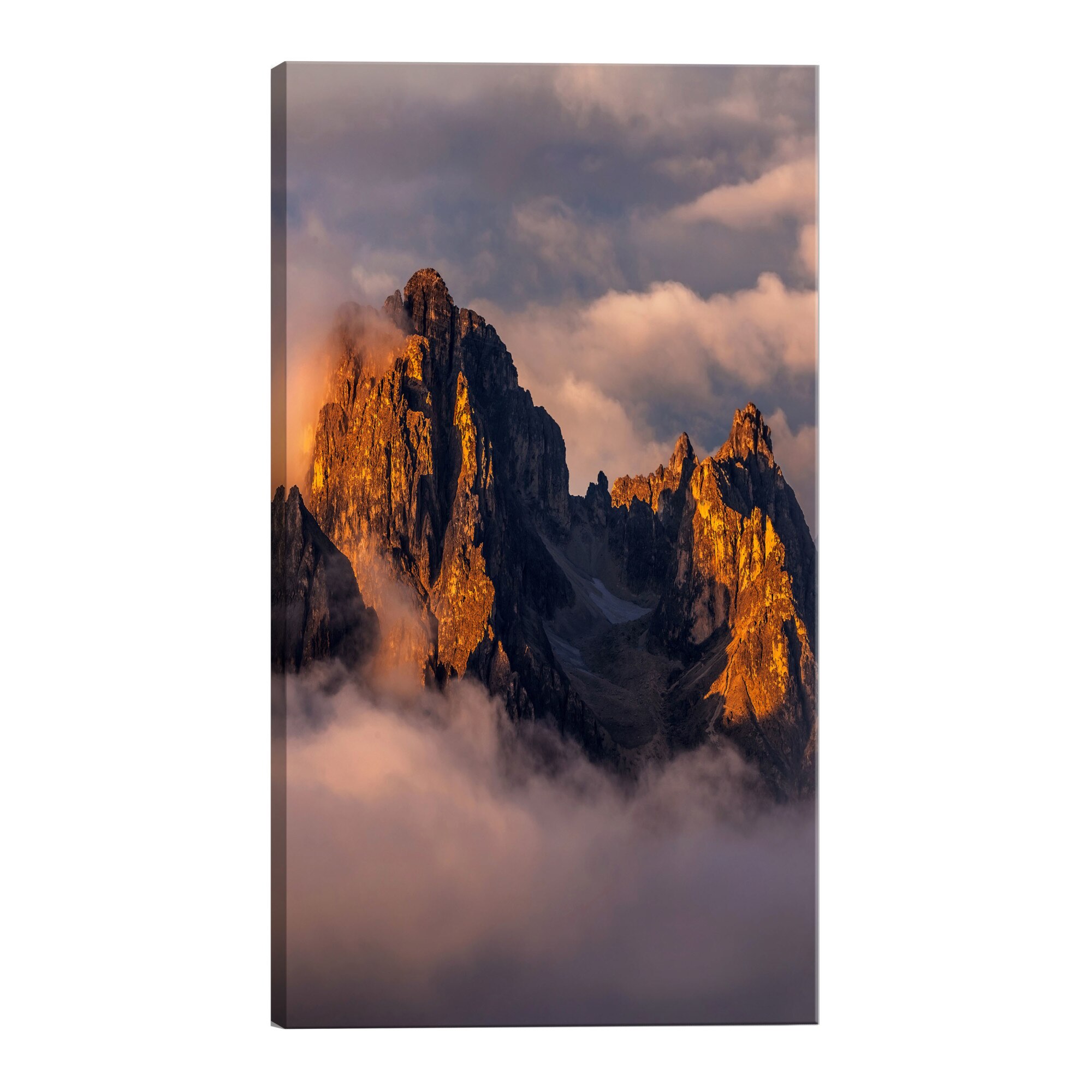 Tablou canvas - Munti in nori - 40 x 60 cm
