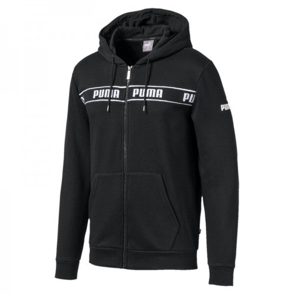 Bluza Puma amplified hooded jacket fl 580433-01, Barbati, S INTL, Negru