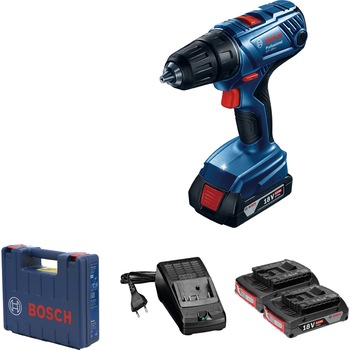 Masina de gaurit si insurubat (bormasina) pe acumulator Bosch Professional GSR 180 Li, 18 V, 1900 RPM, 21/54 Nm, 20+1 trepte torsiune, 2 acumulatori, incarcator, valiza profesionala Masina de gaurit si insurubat (bormasina) pe acumulator Bosch Professional GSR 180 Li, 18 V, 1900 RPM, 21/54 Nm, 20+1 trepte torsiune, 2 acumulatori, incarcator, valiza profesionala