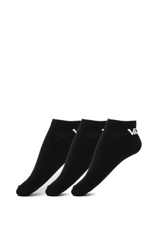 Vans, Set de sosete scurte cu logo - 3 perechi, Negru, 42.5-47 Vans, Set de sosete scurte cu logo - 3 perechi, Negru, 42.5-47