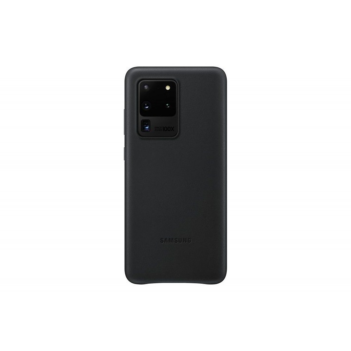 Кожен гръб Samsung Galaxy S20 Ultra, черен