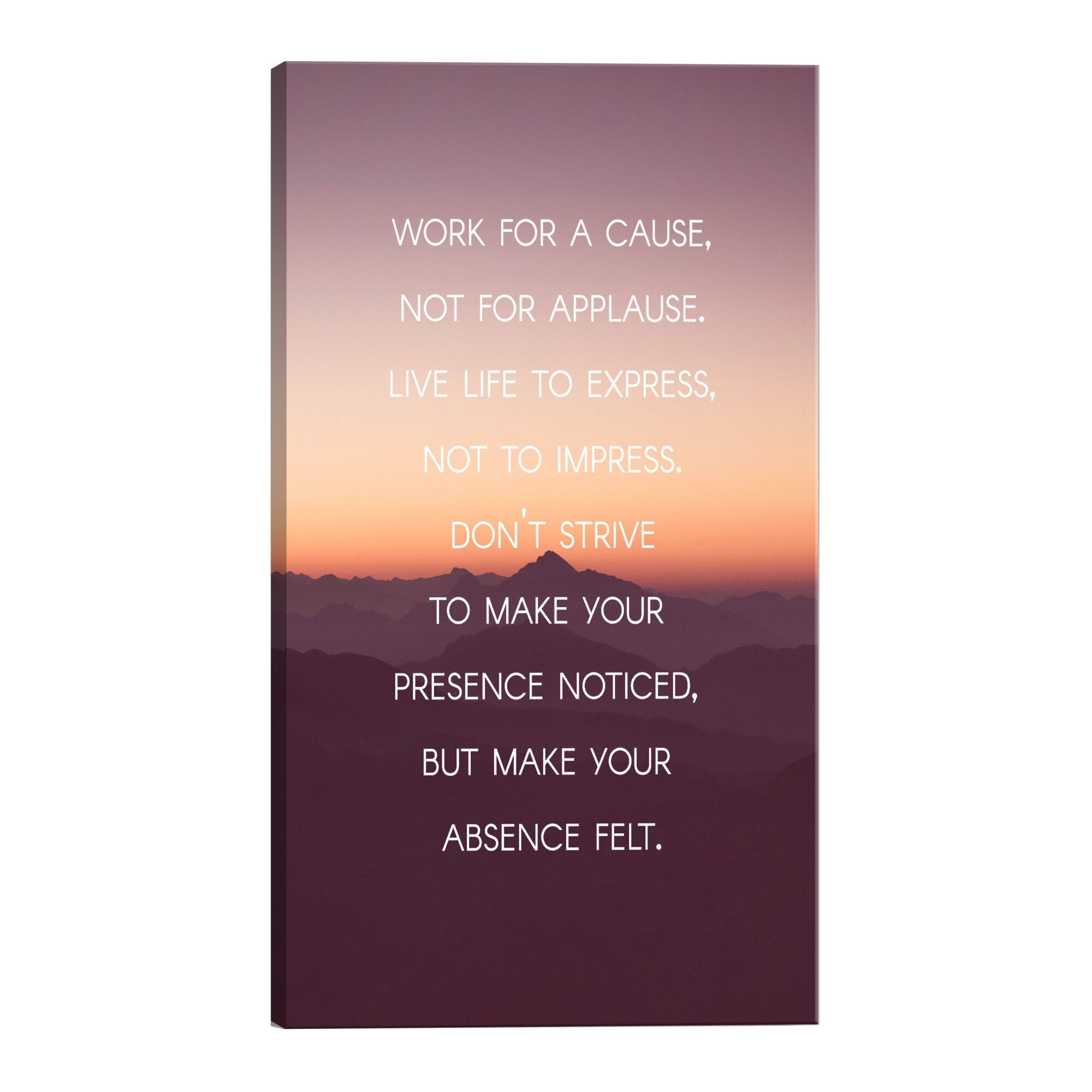 Tablou canvas - Fa-ti simtirea absentei - 80 x 120 cm