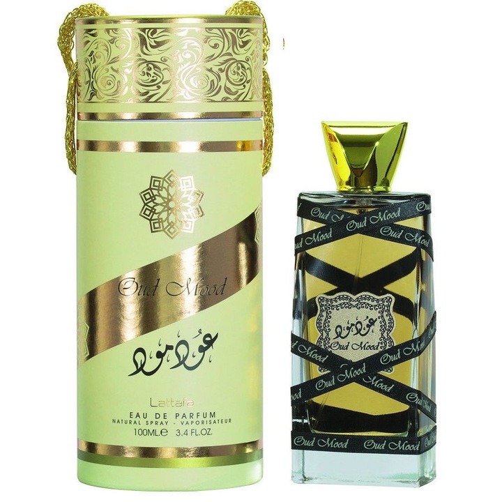 Apa de Parfum Lattafa, Perfumes Oud Mood, Unisex, 100 ml