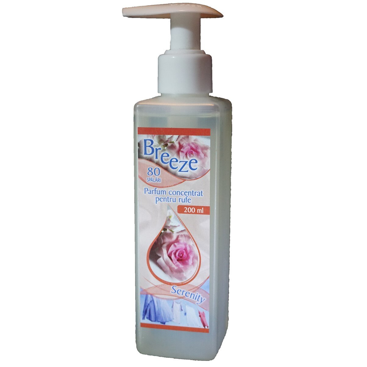 Parfum concentrat pentru rufe , Breeze Serenity, flacon 200 ml cu pompa de dozare