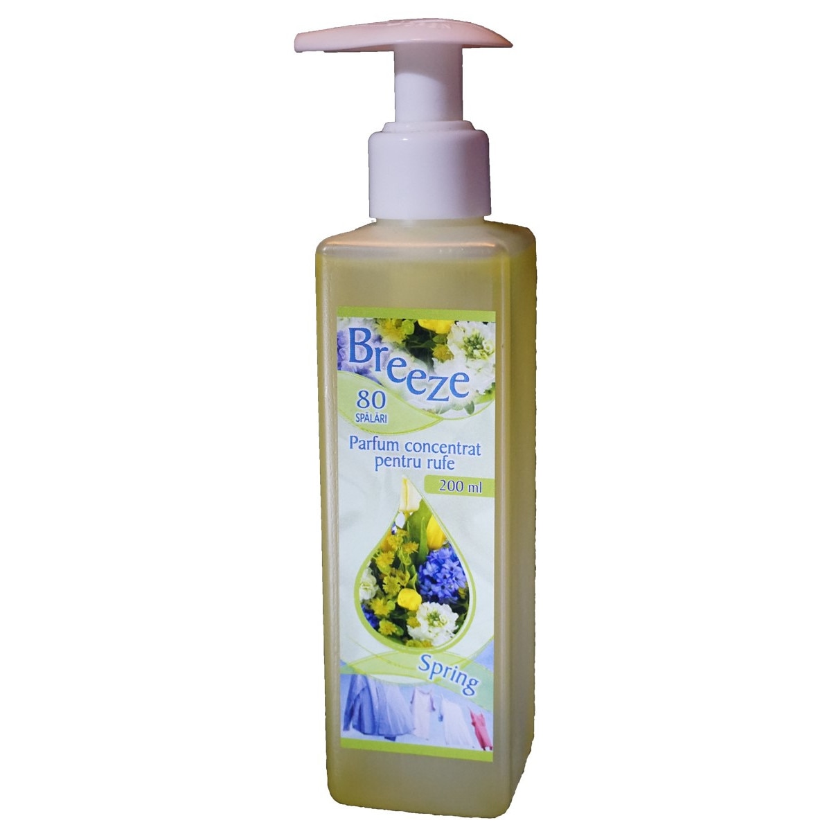 Parfum concentrat pentru rufe , Breeze Spring, flacon 200 ml cu pompa de dozare