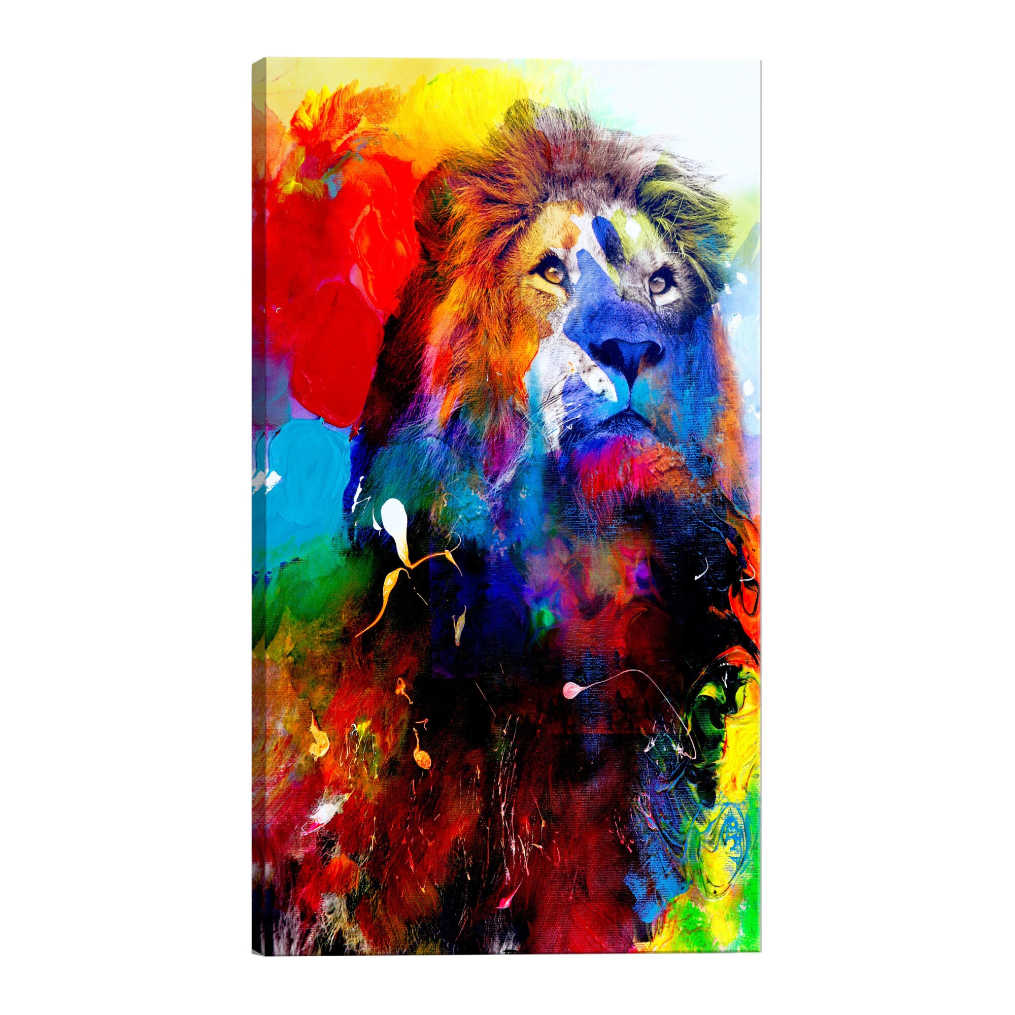 Tablou canvas - Leu si acuarele - 80 x 120 cm