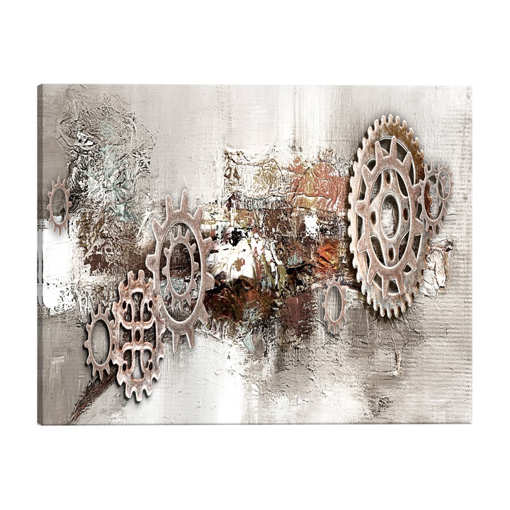 Tablou canvas - Manivele din otel - 150 x 50 cm