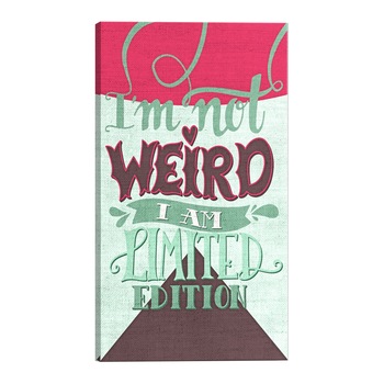 Tablou canvas - Nu sunt ciudat - 80 x 120 cm Tablou canvas - Nu sunt ciudat - 80 x 120 cm