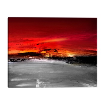 Tablou canvas - Peisaj Crimson - 150 x 50 cm