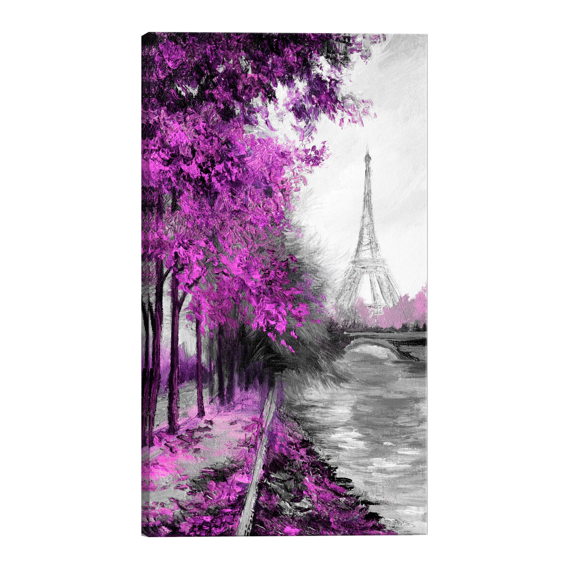 Tablou canvas - Paris Channel Pink - 80 x 120 cm