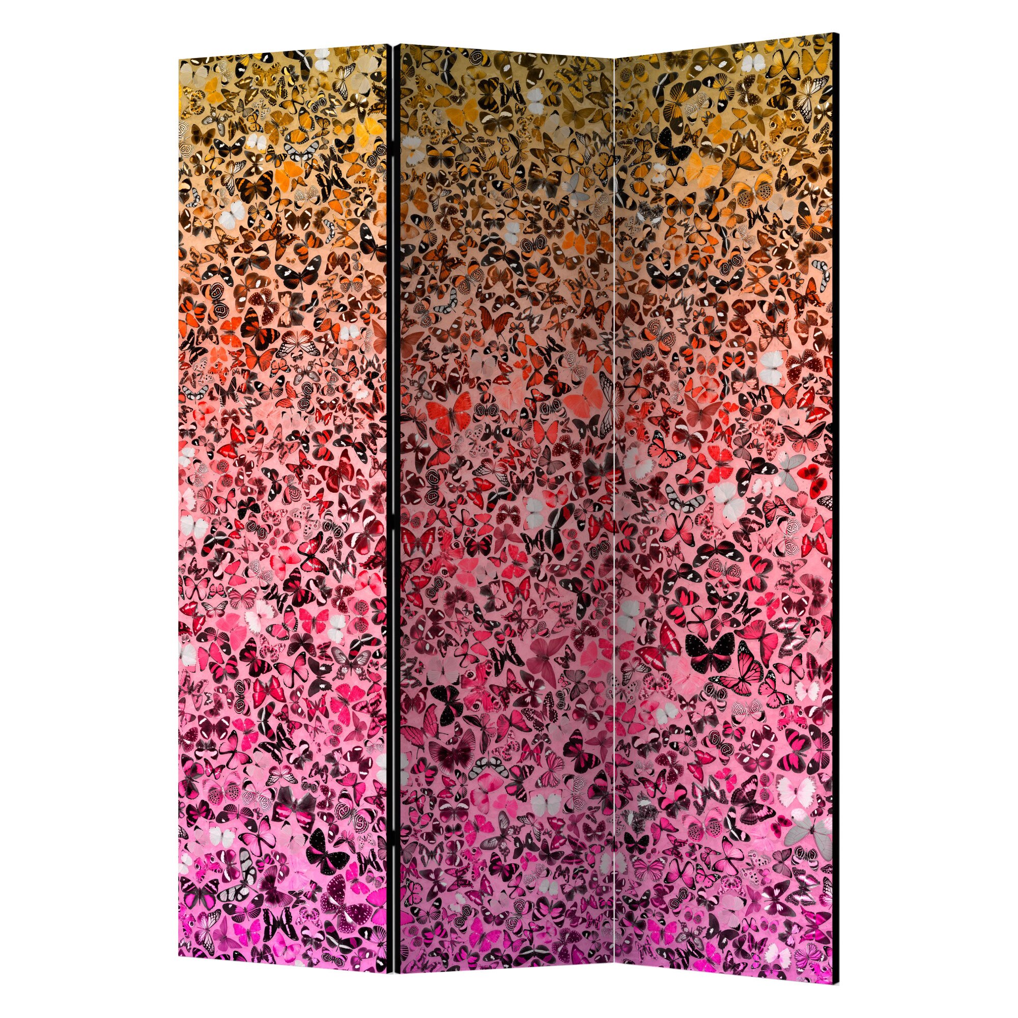 Paravan din 3 parti - Limbajul fluturilor 1 - 135 x 172 cm