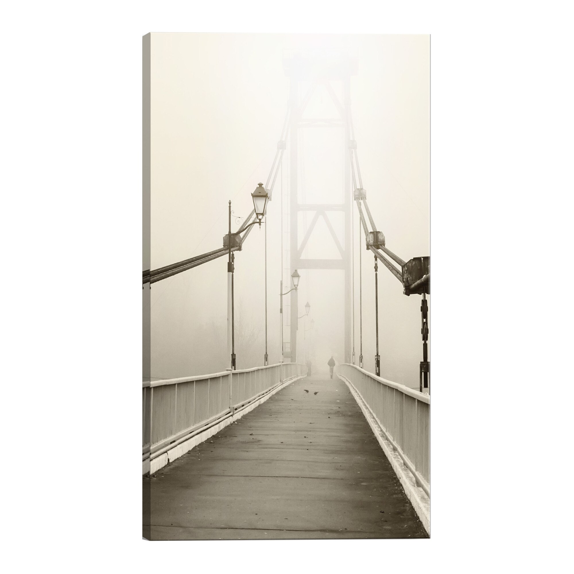 Tablou canvas - Podul in ceata - 60 x 90 cm