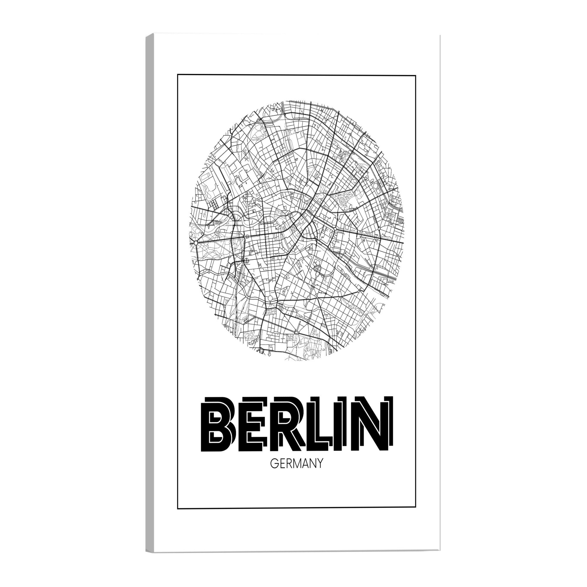 Tablou canvas - Retro Berlin - 80 x 120 cm