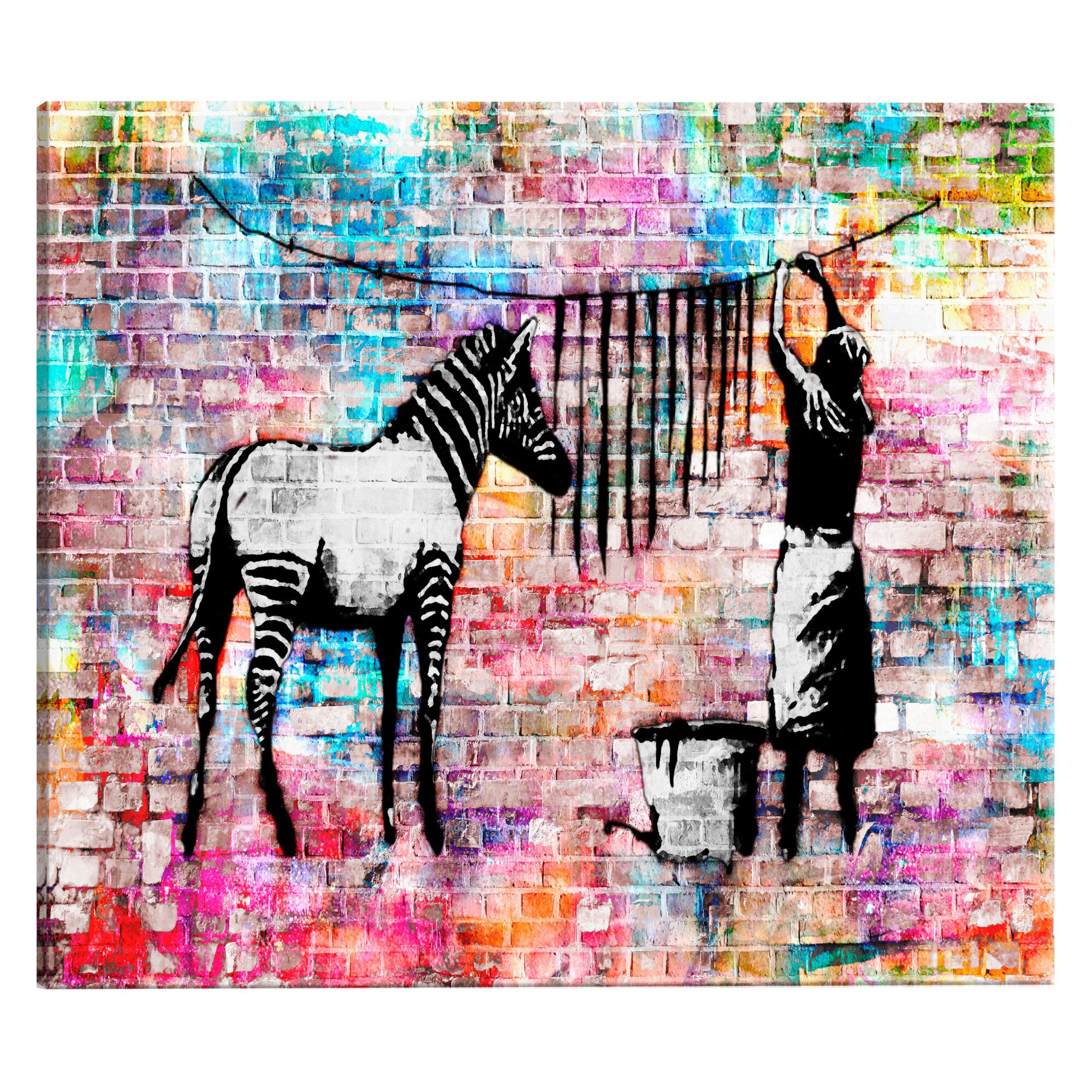 Tablou canvas - Spalare colorata - 120 x 80 cm