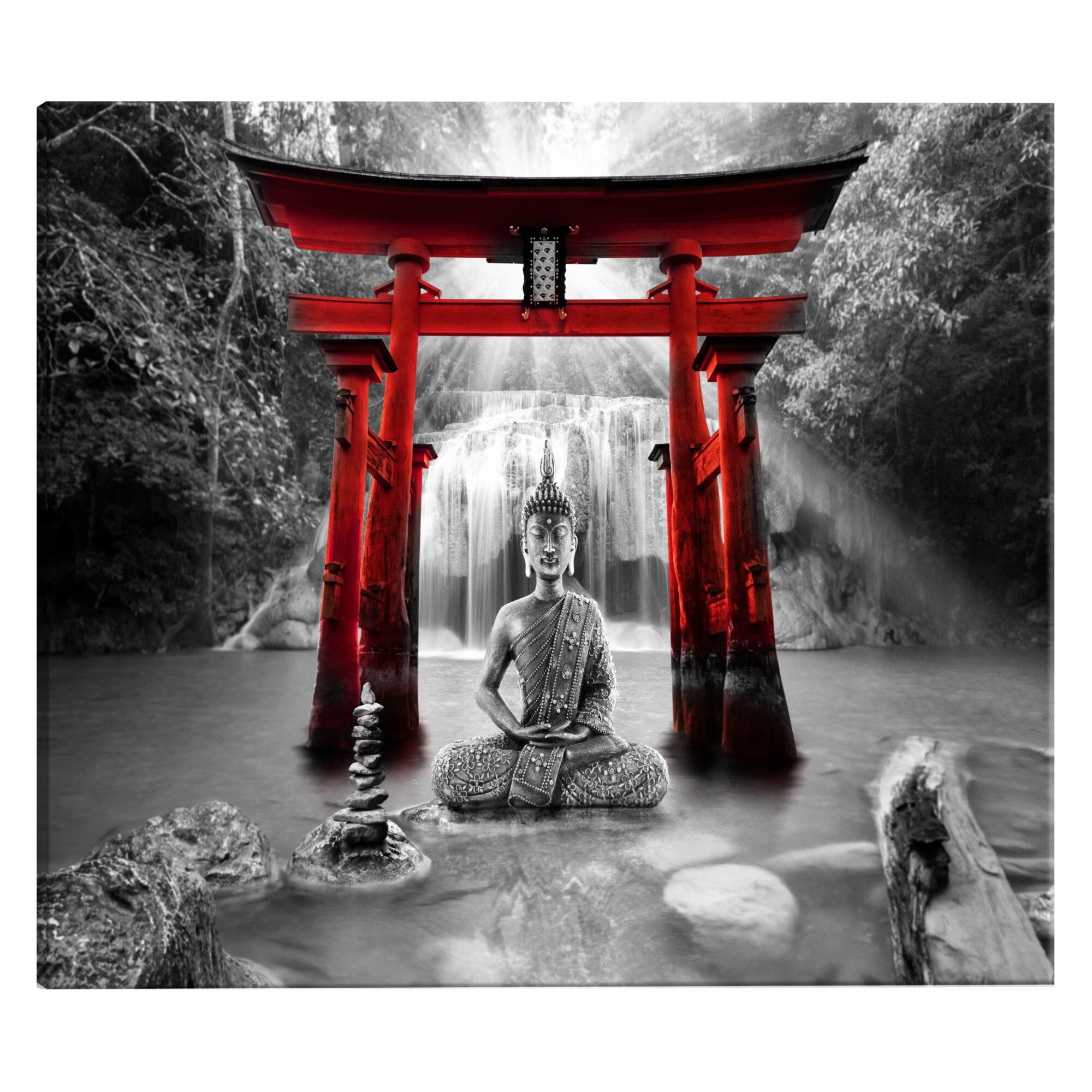 Tablou canvas - Zambetul lui Buddha - 120x80 cm