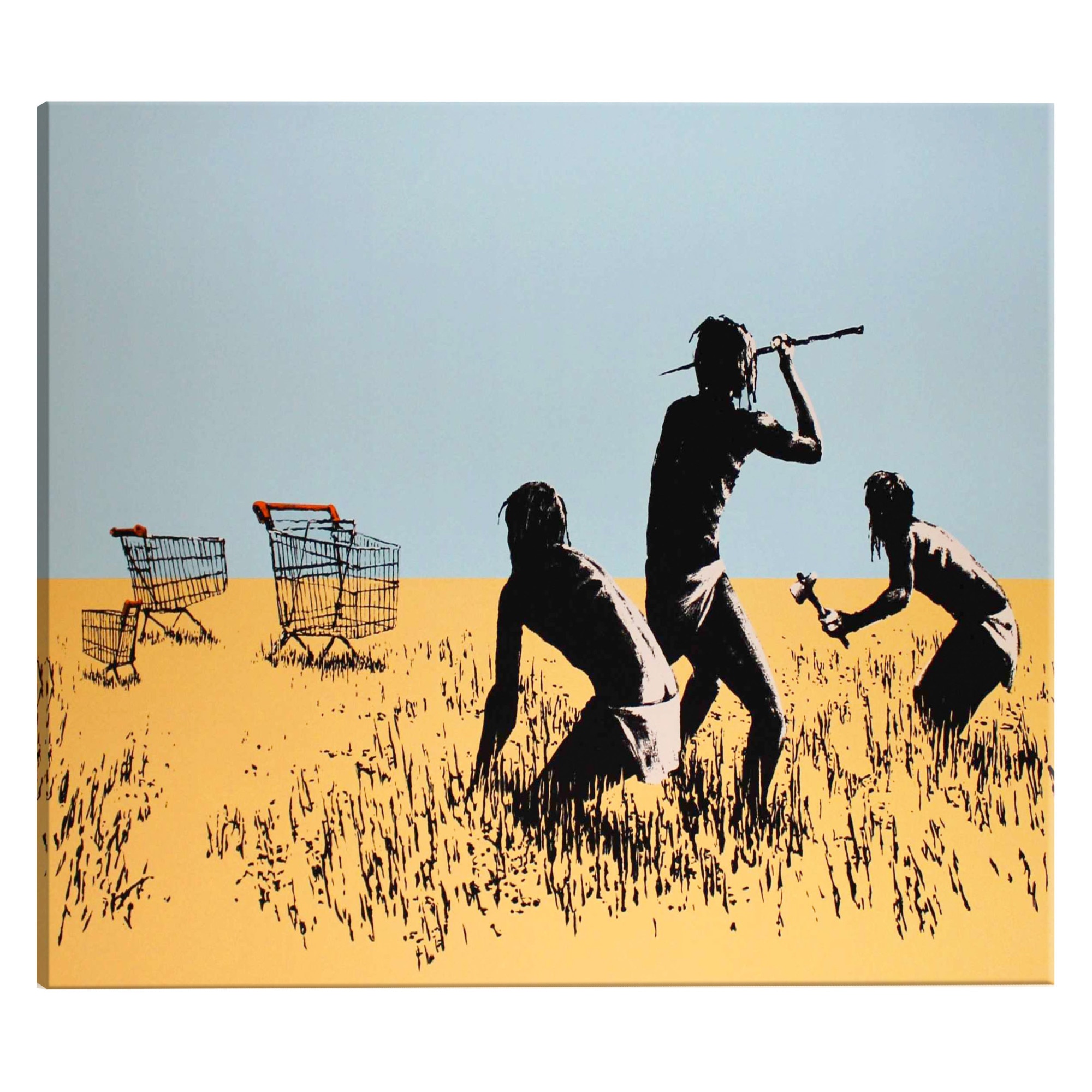 Tablou canvas - Vanatori de carucioare - 90 x 60 cm