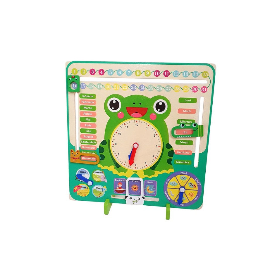 Jucarie Montessori Calendarul Naturii din lemn, limba romana