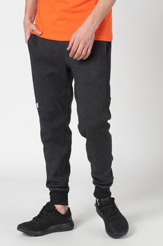 Under Armour, Pantaloni sport elastici cu croiala conica, pentru antrenament Double Knit, Negru stins Under Armour, Pantaloni sport elastici cu croiala conica, pentru antrenament Double Knit, Negru stins