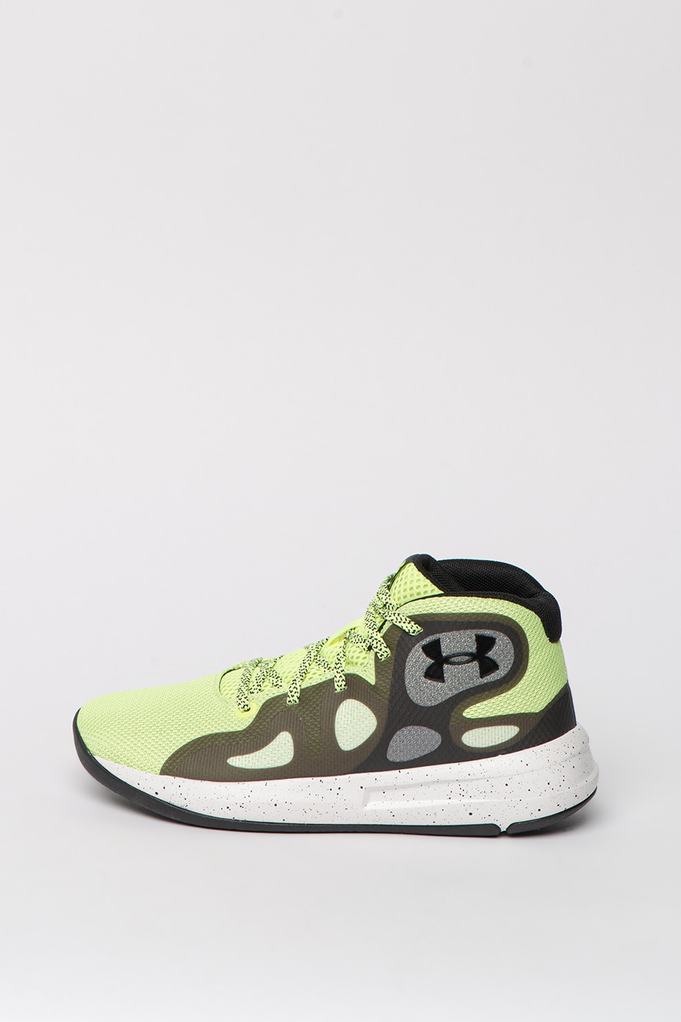 Under Armour, Pantofi cu talpa cu pete decorative, pentru baschet Torch