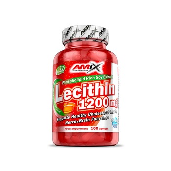 Supliment nutritiv Lecitina, AMIX, 100 capsule Supliment nutritiv Lecitina, AMIX, 100 capsule