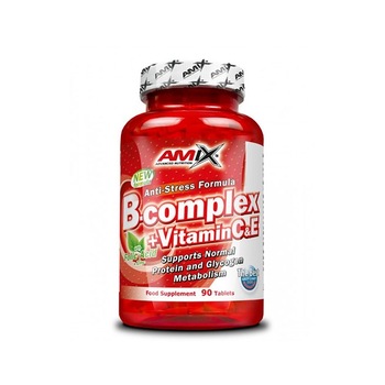Supliment nutritiv Amix, B-complex + Vitamina C si E, 90 capsule Supliment nutritiv Amix, B-complex + Vitamina C si E, 90 capsule