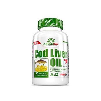 Ulei din ficat de cod, AMIX, 90 de capsule Ulei din ficat de cod, AMIX, 90 de capsule